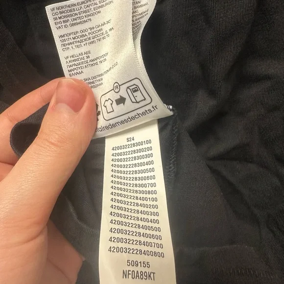 The North Face Womens T-Shirt Dress Black Pockets Short Sleeve Crew Neck Sz 2XL - Picture 11 of 14